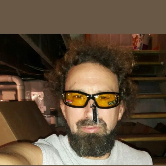 Padded yellow motorcycle glasses weekend warrior - Picture 5 of 5